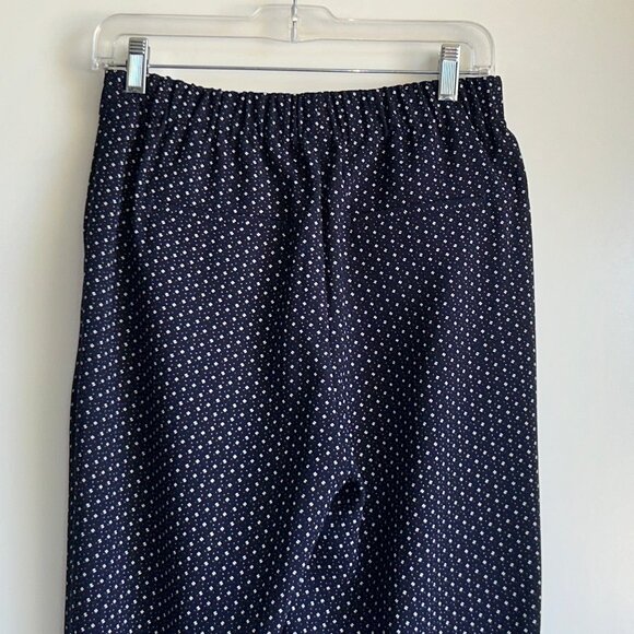 NEW J.CREW Easy Pants in Foulard Navy Print {H6527} Size 4 - Picture 5 of 12
